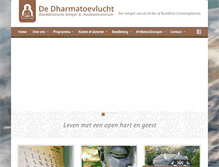 Tablet Screenshot of dharmatoevlucht.nl